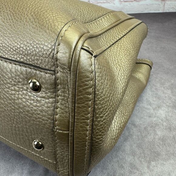 Gucci Gold Bella Tassel Braided Leather Tote - Picture 8 of 16